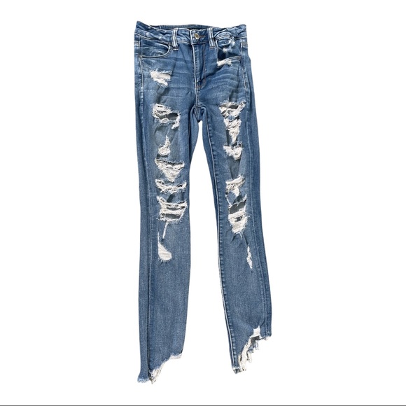 American Eagle Outfitters Denim - American Eagle High Rise Distressed Jeggings
